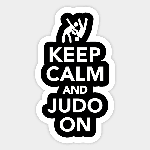 Keep calm and Judo on Sticker by Designzz